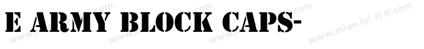 E Army Block Caps字体转换
